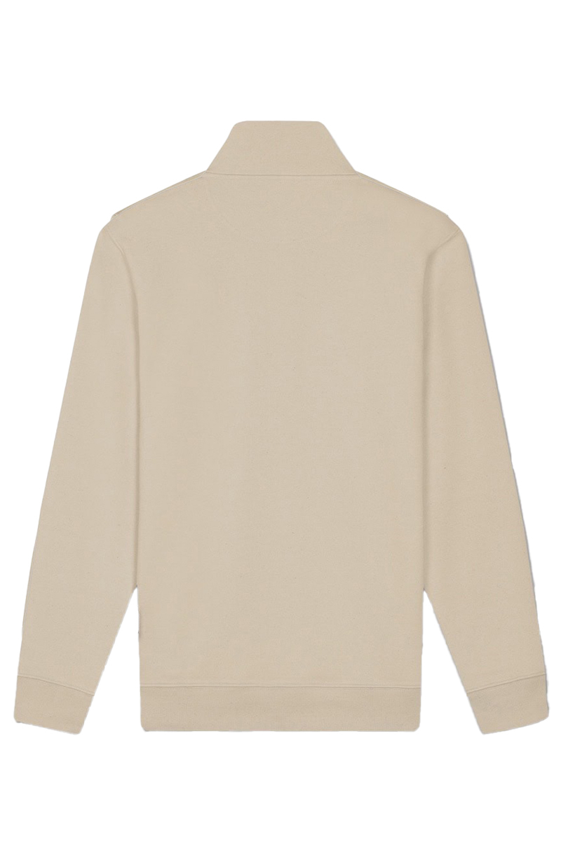 Baron Filou Sweater Chenille F Half Zip Beige
