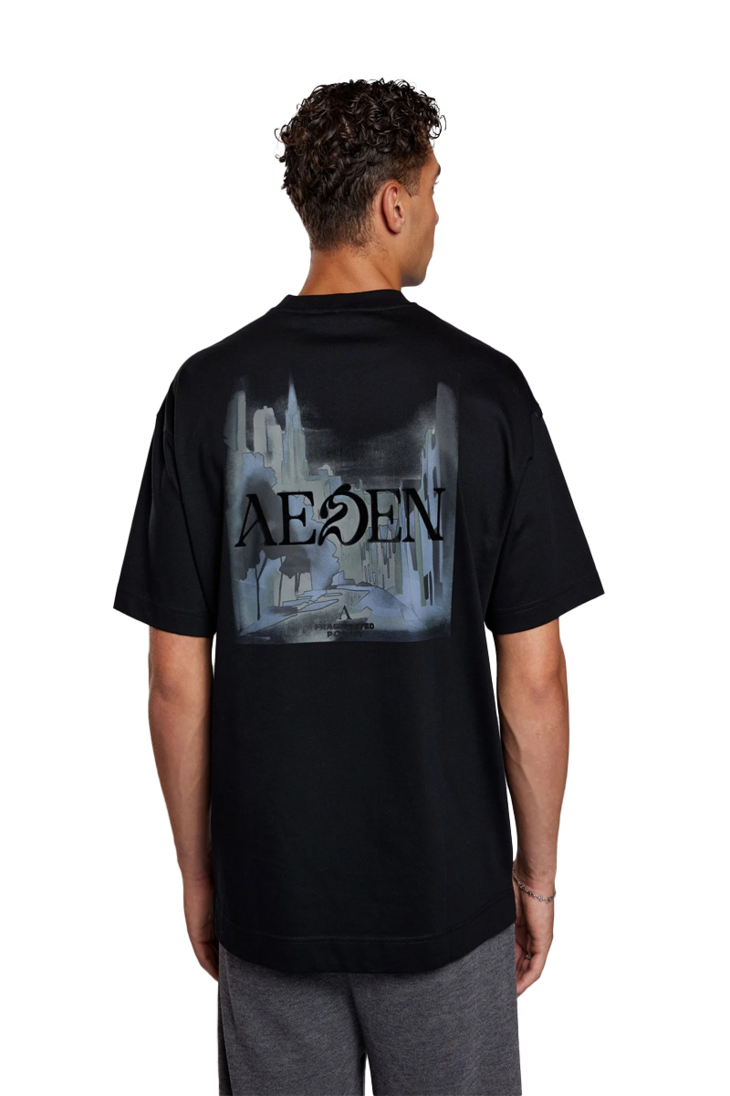 Aeden T-shirt Sylvain Tee Zwart