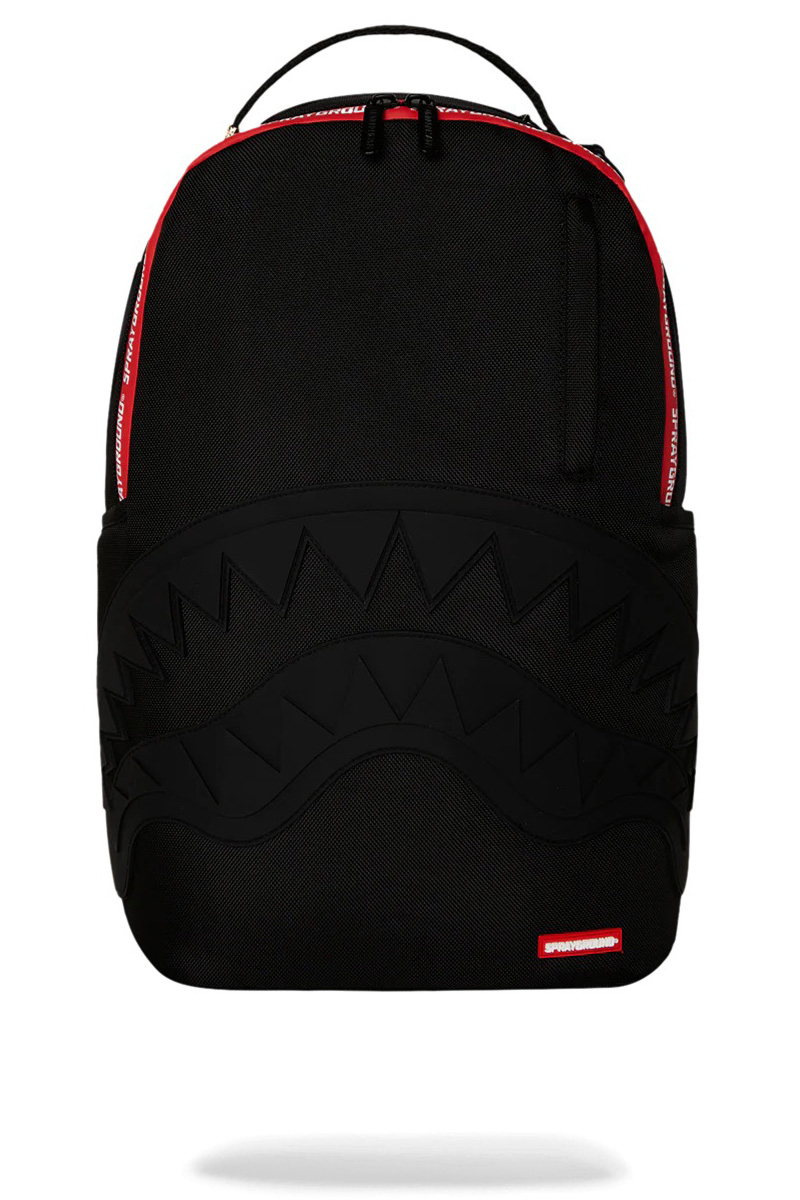 Sprayground Tas Printed Zipper Shark Dlxr Backpack Zwart