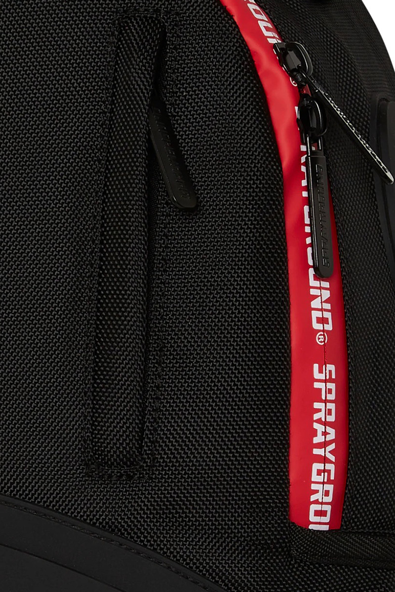 Sprayground Tas Printed Zipper Shark Dlxr Backpack Zwart
