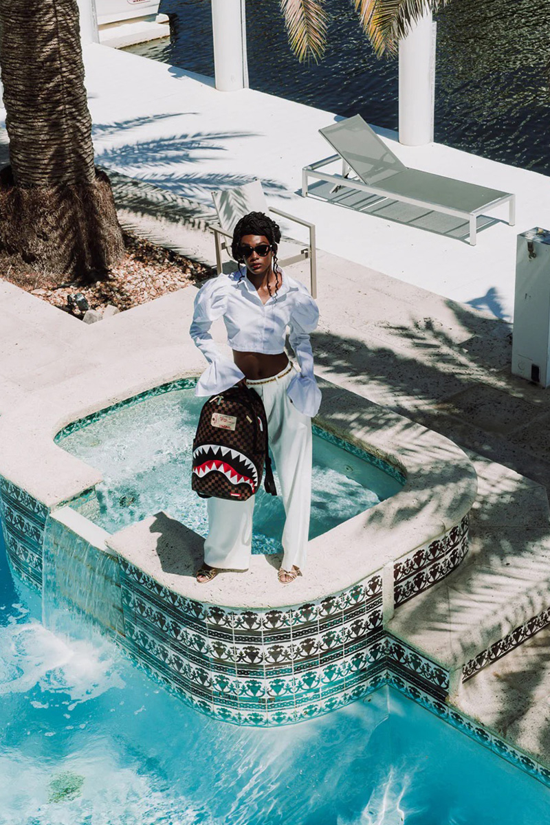 Sprayground Tas Sharks In Paris Lost And Found Backpack Bruin