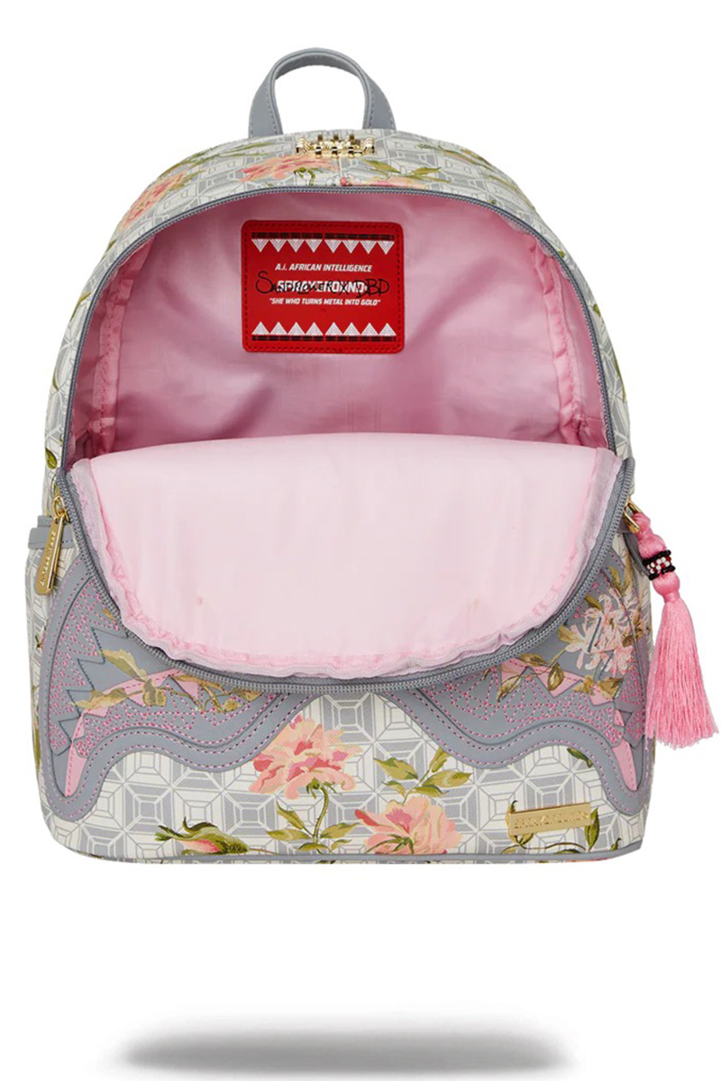 Sprayground Tas Ai Floral Savage L-grijs