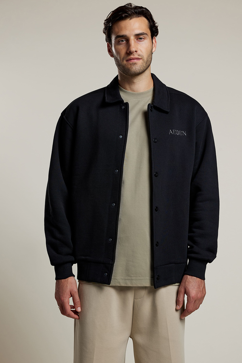 Aeden Sweater Sage Vest Zwart