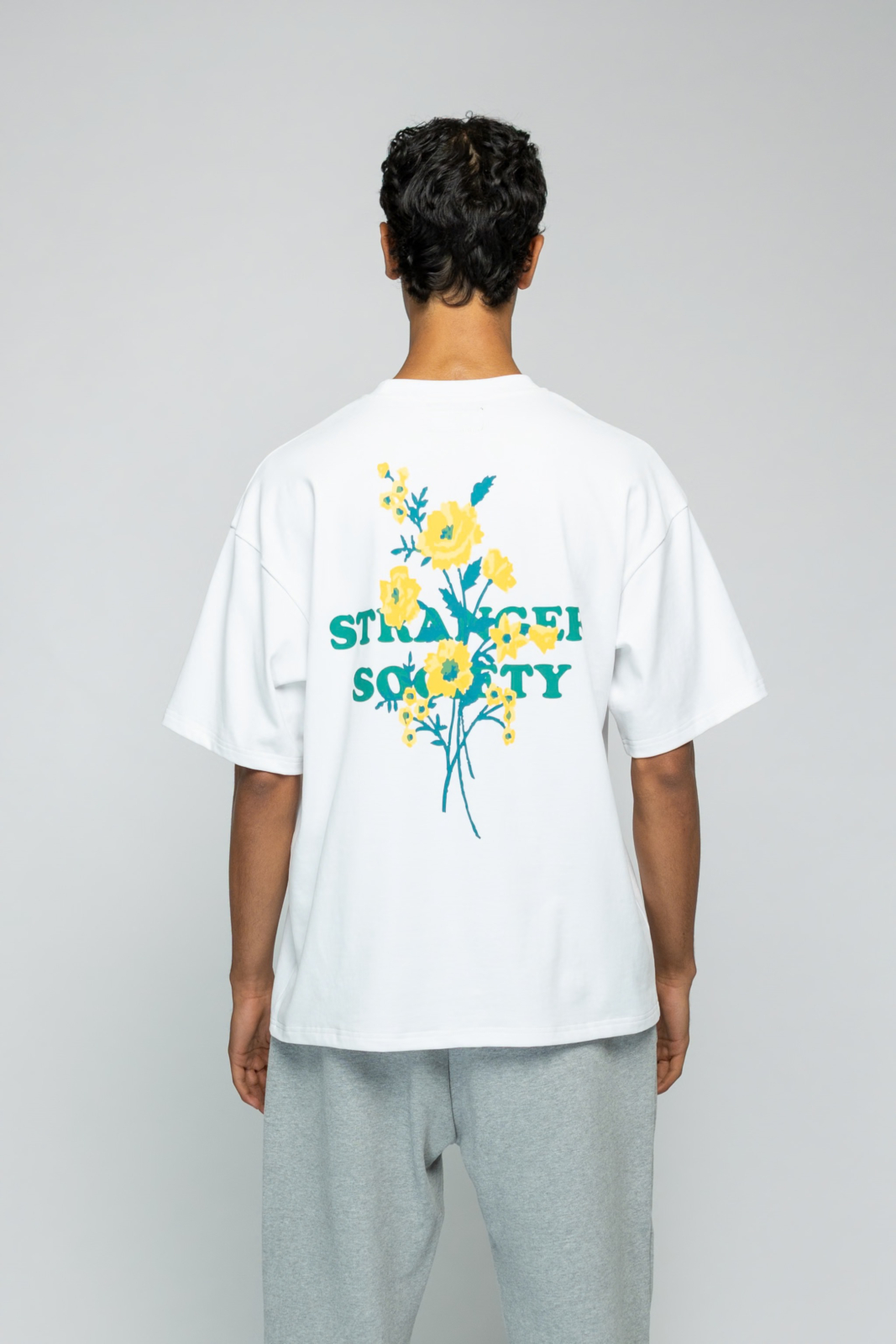 Stranger Society T-shirt Bold Bouquet T-shirt Wit