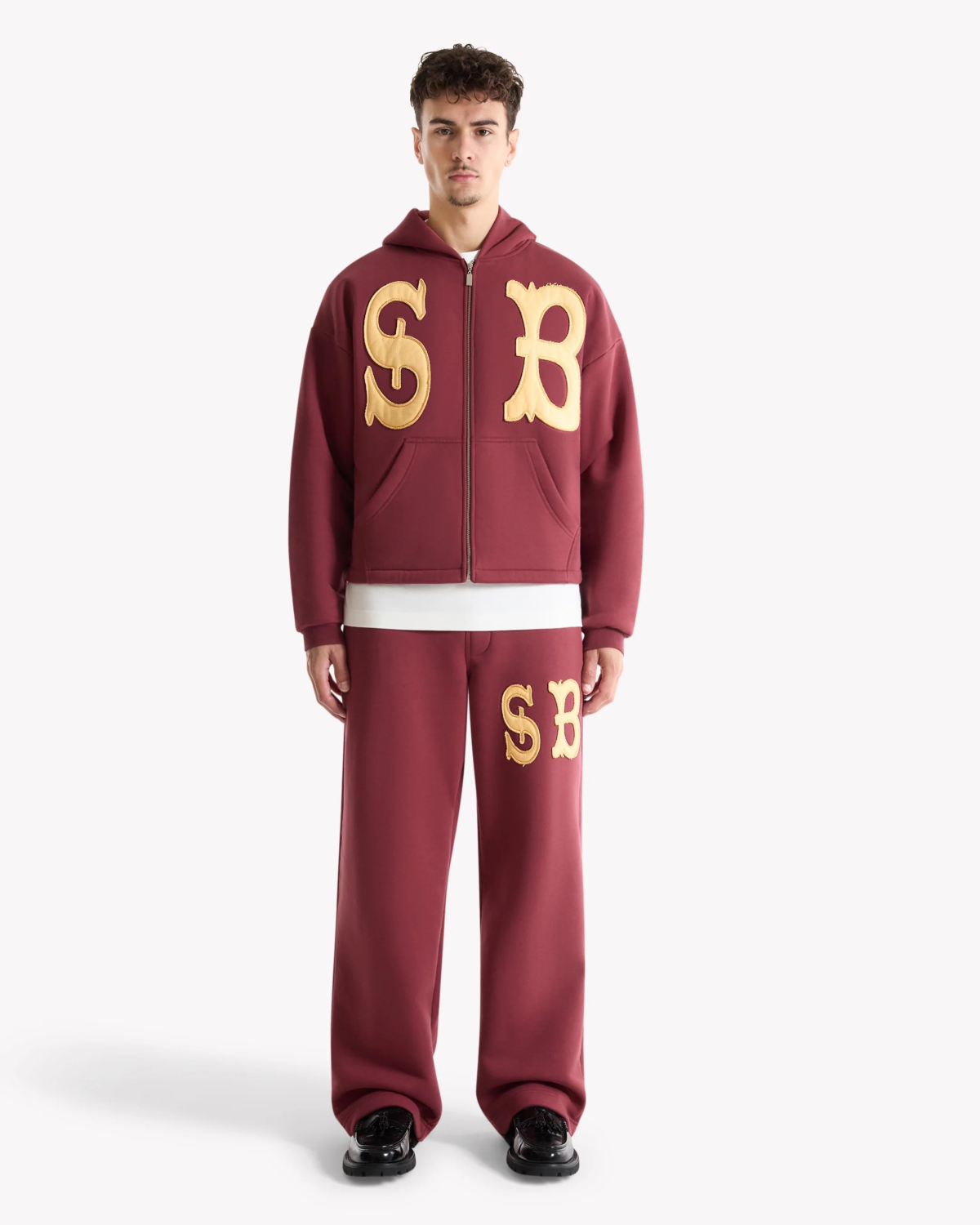 Saint Blanc Sweater Desert Bloom Loose Zipper Rood