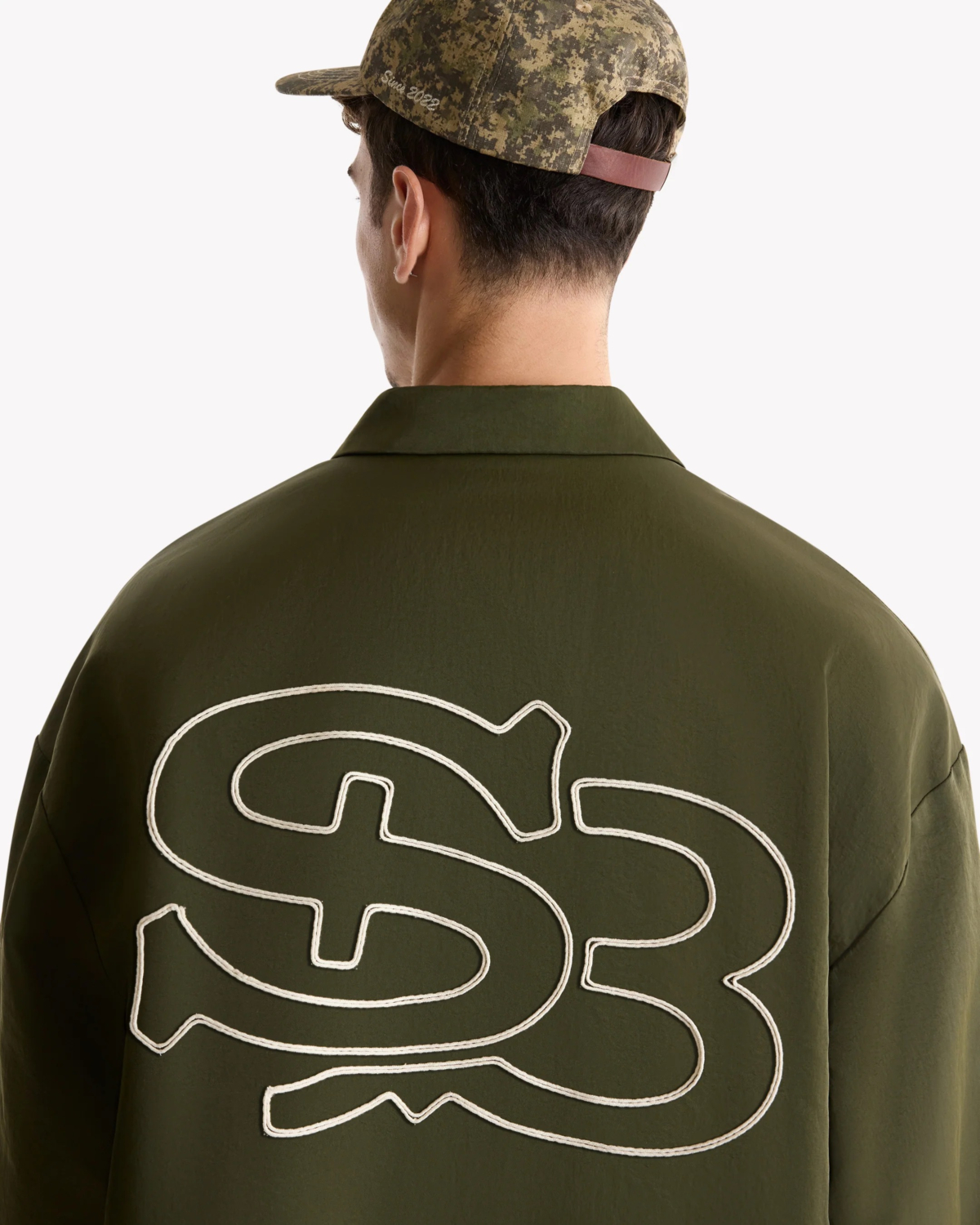 Saint Blanc Jas Interlock Coach Jacket Groen