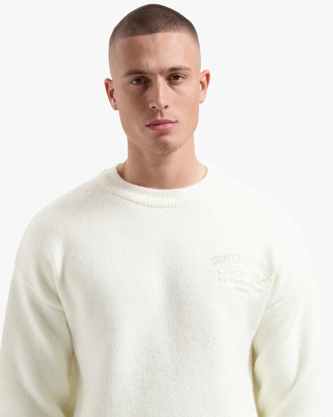 Croyez Trui En Vous Knit Sweater Off White