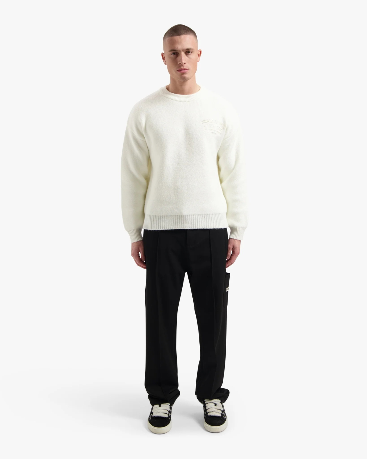 Croyez Trui En Vous Knit Sweater Off White