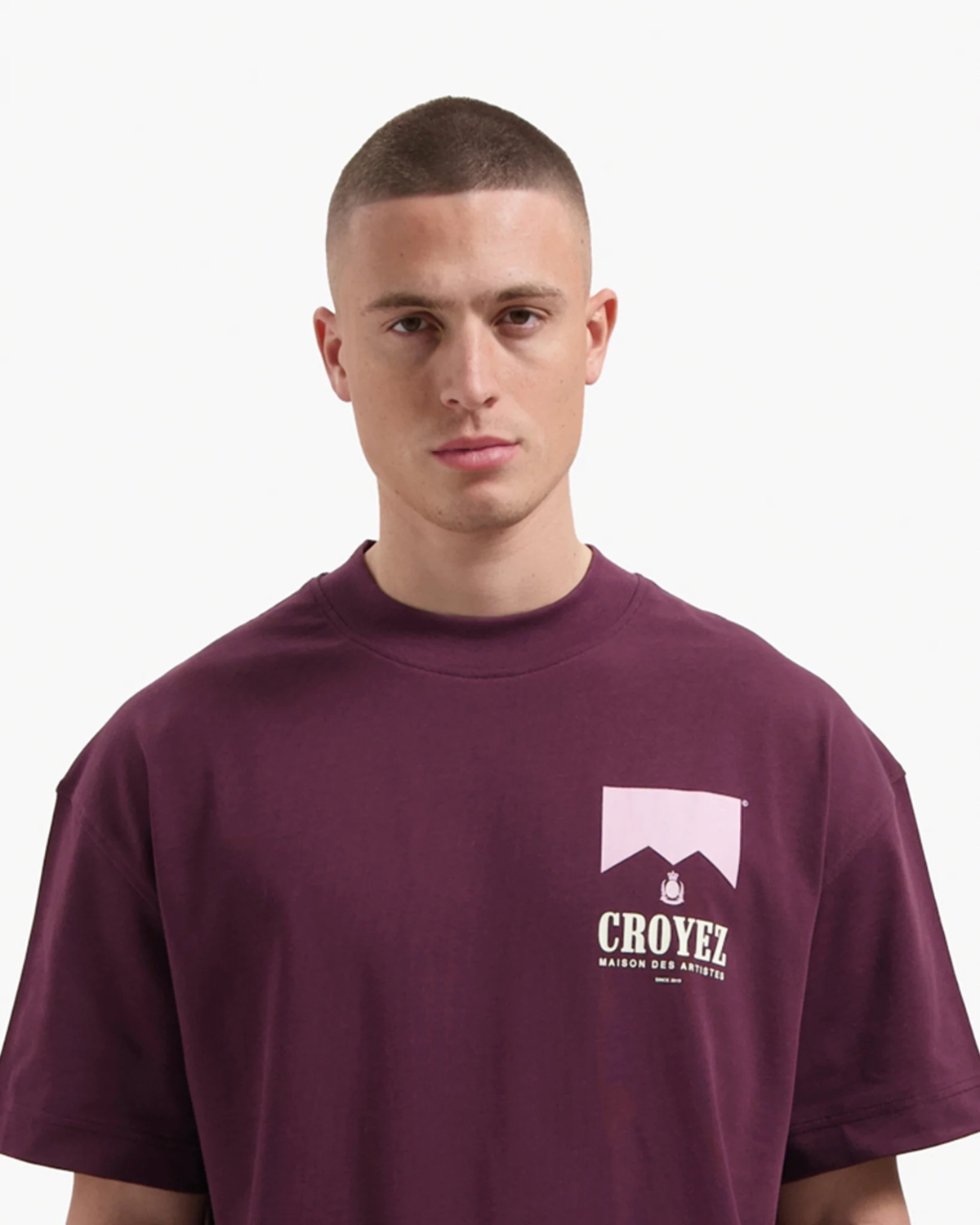 Croyez T-shirt Maison Fumes T-shirt Bordeaux