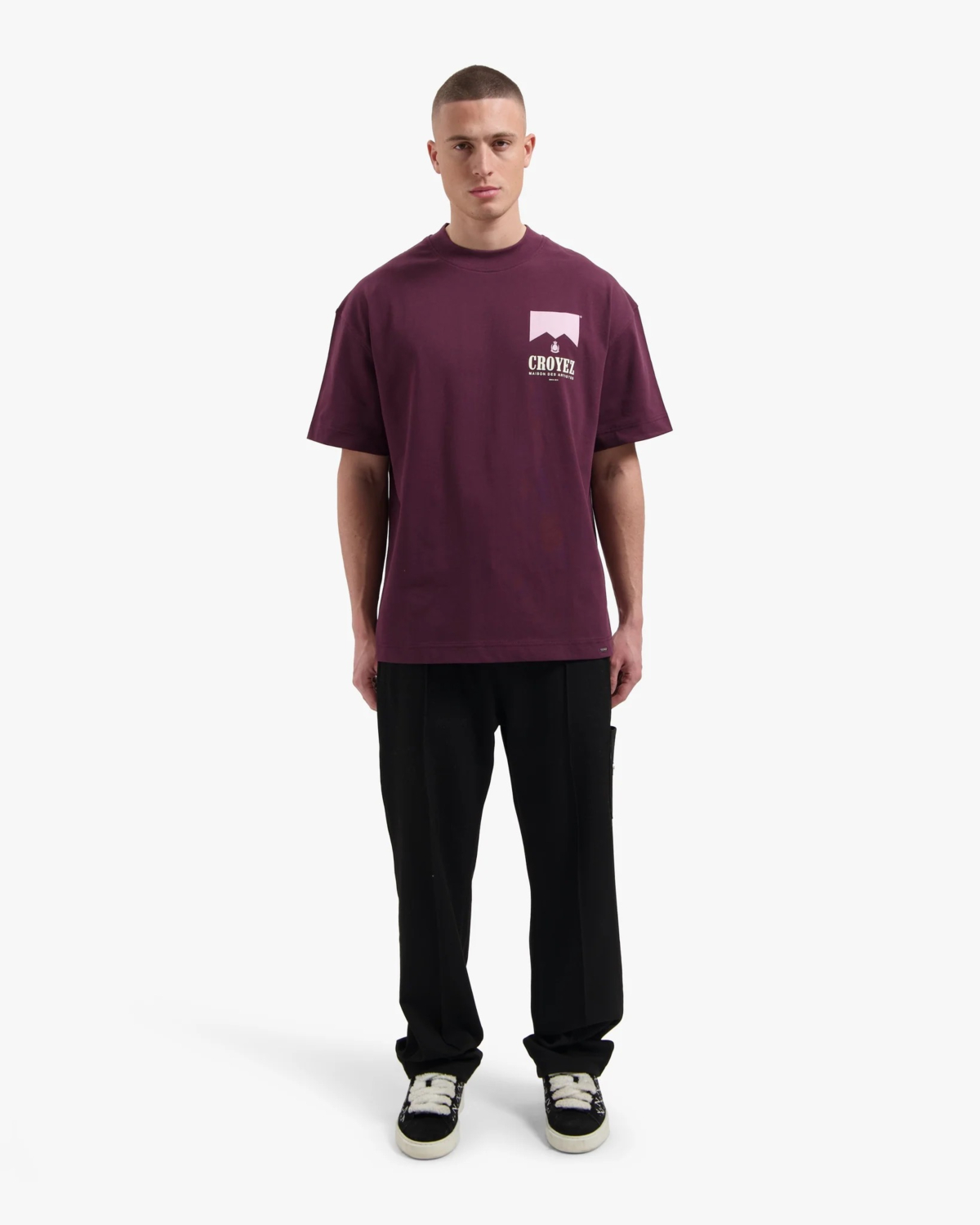 Croyez T-shirt Maison Fumes T-shirt Bordeaux