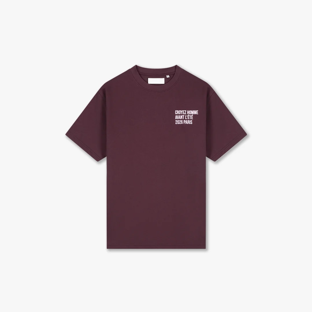 Croyez T-shirt Classique T-shirt Bordeaux