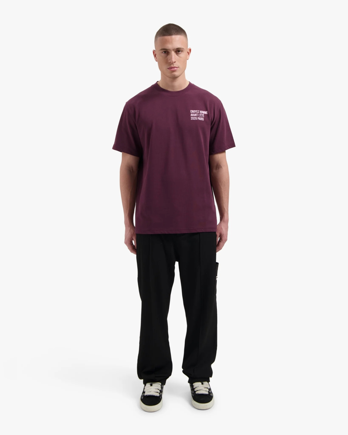 Croyez T-shirt Classique T-shirt Bordeaux