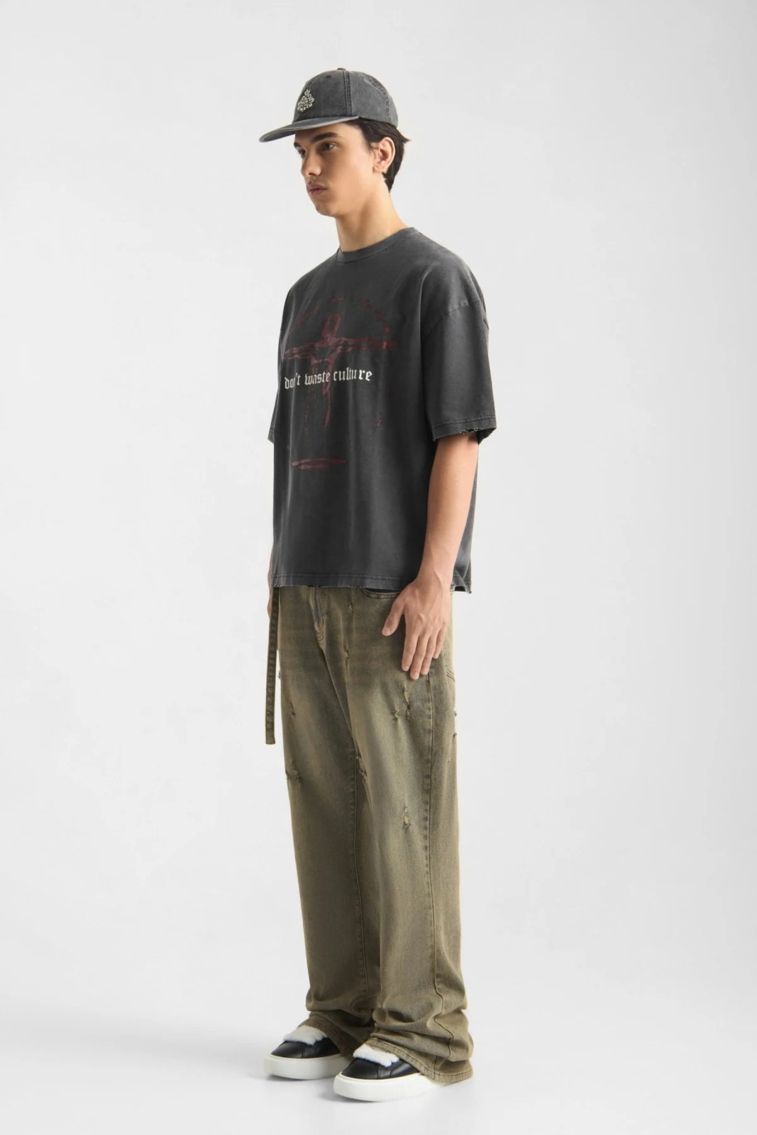 Dont Waste Culture T-shirt Veyric D-grijs