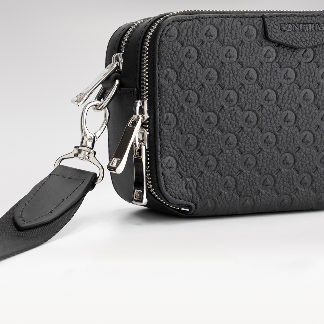 Confirm Tas Mini Pouch Patterned Zwart