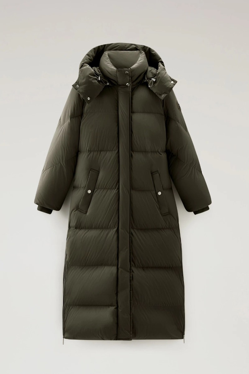 Woolrich Jas Aurora Long Parka Groen