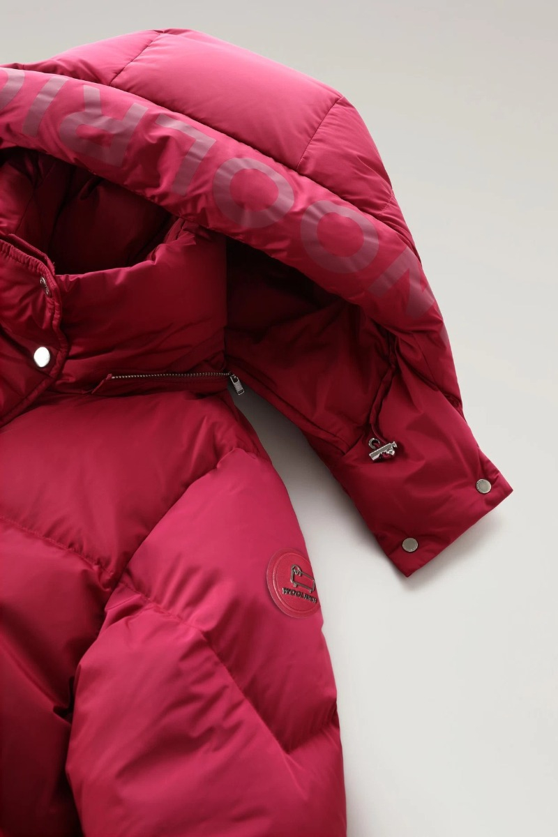 Woolrich Jas Aurora Long Parka Bordeaux