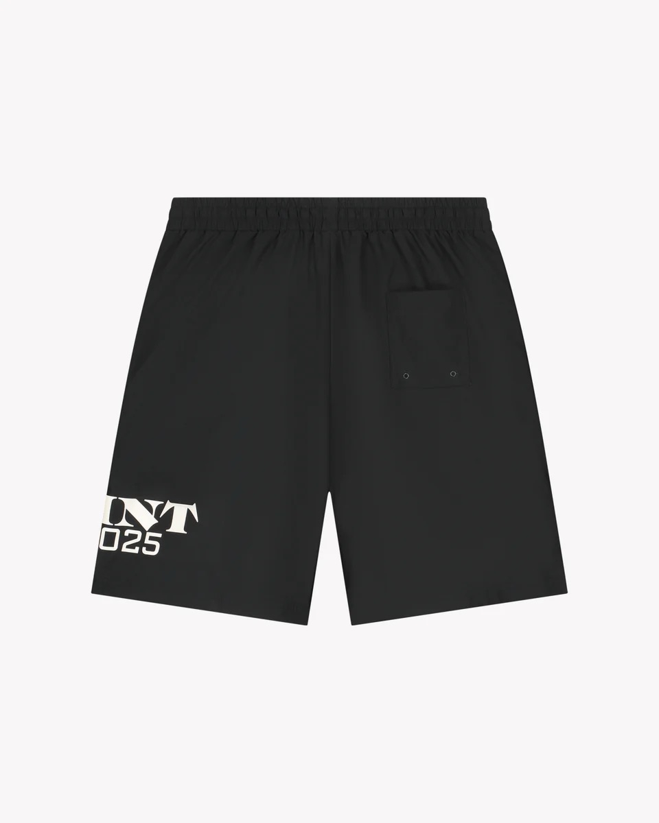 Saint Blanc Short Logo Swim Short Zwart