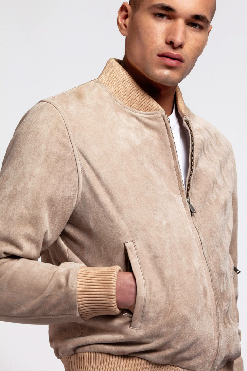 Grens academisch pauze Alter Ego Suede Jacket Mick Beige