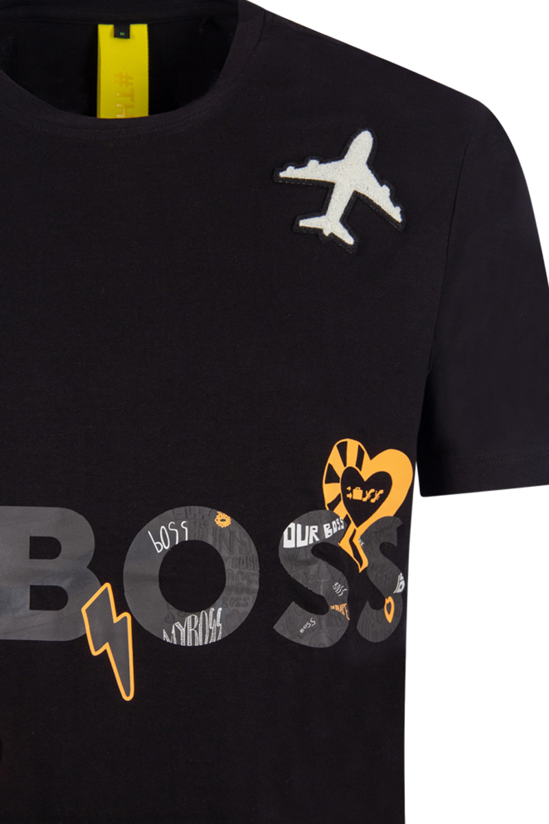 Hugo Boss T-shirt 50477600 Tee Lotu Zwart