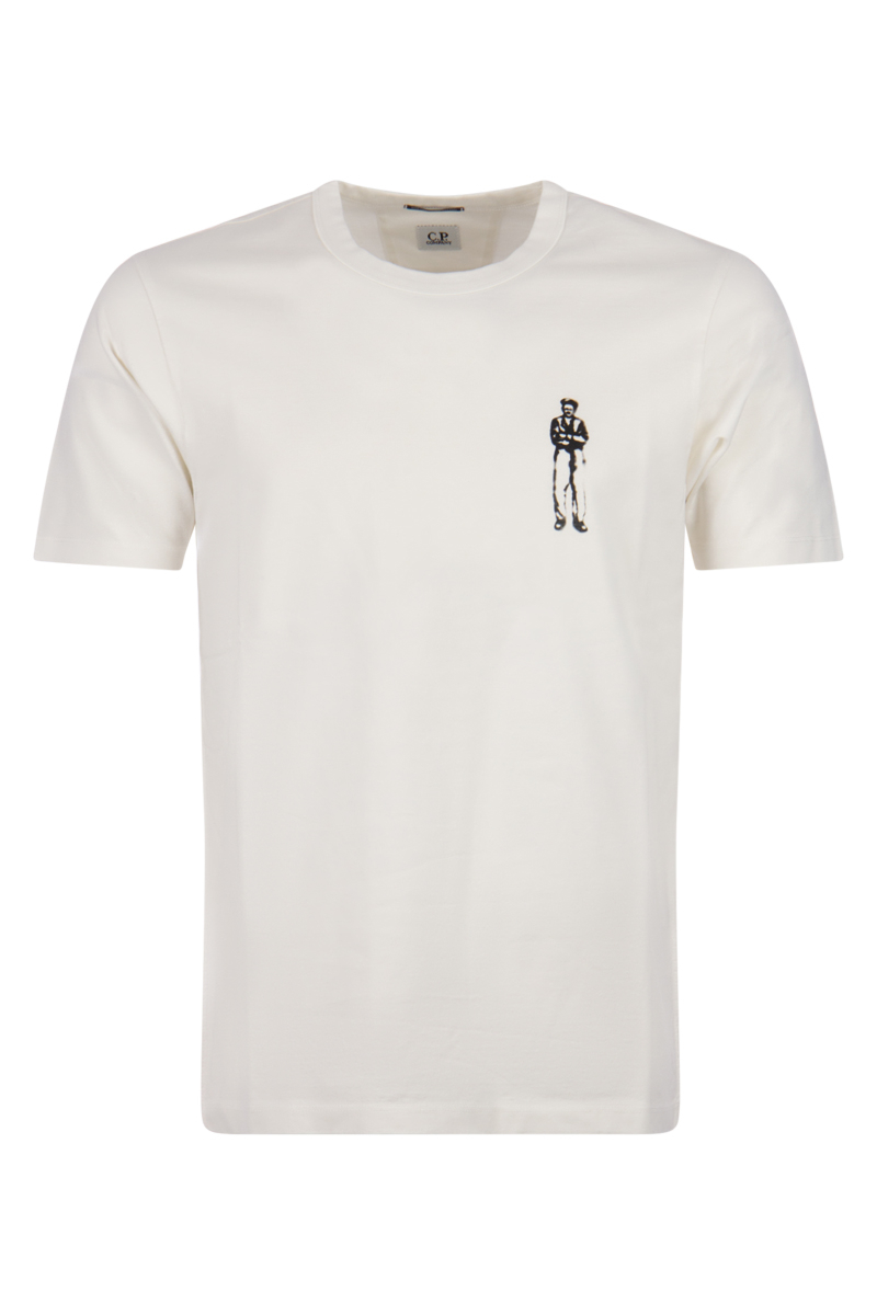 Cp Company T-shirt 14cmts155a Off White