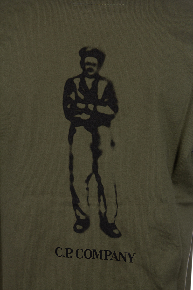 Cp Company T-shirt 14cmts155a Groen