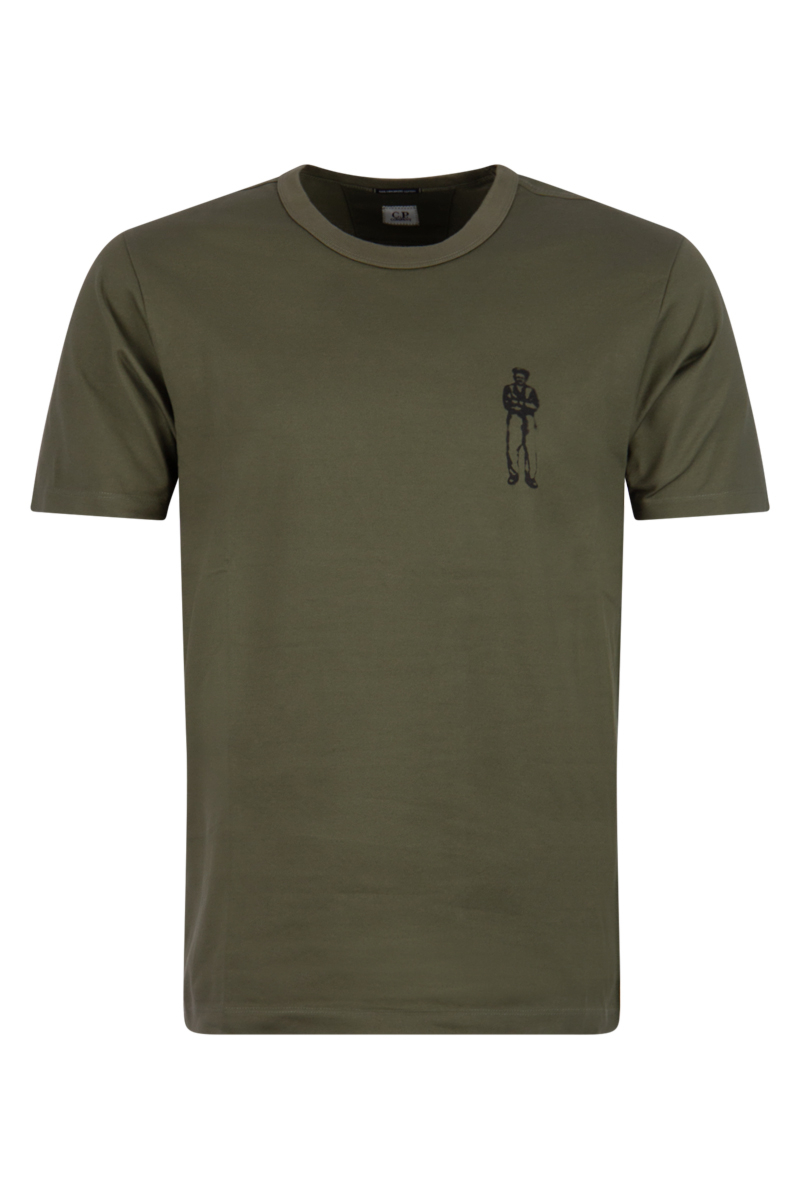Cp Company T-shirt 14cmts155a Groen