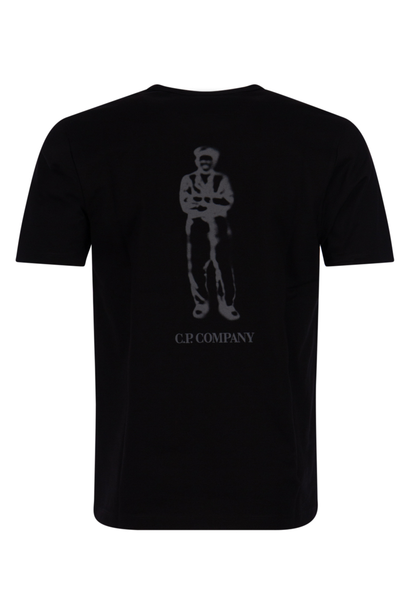 Cp Company T-shirt 14cmts155a Zwart