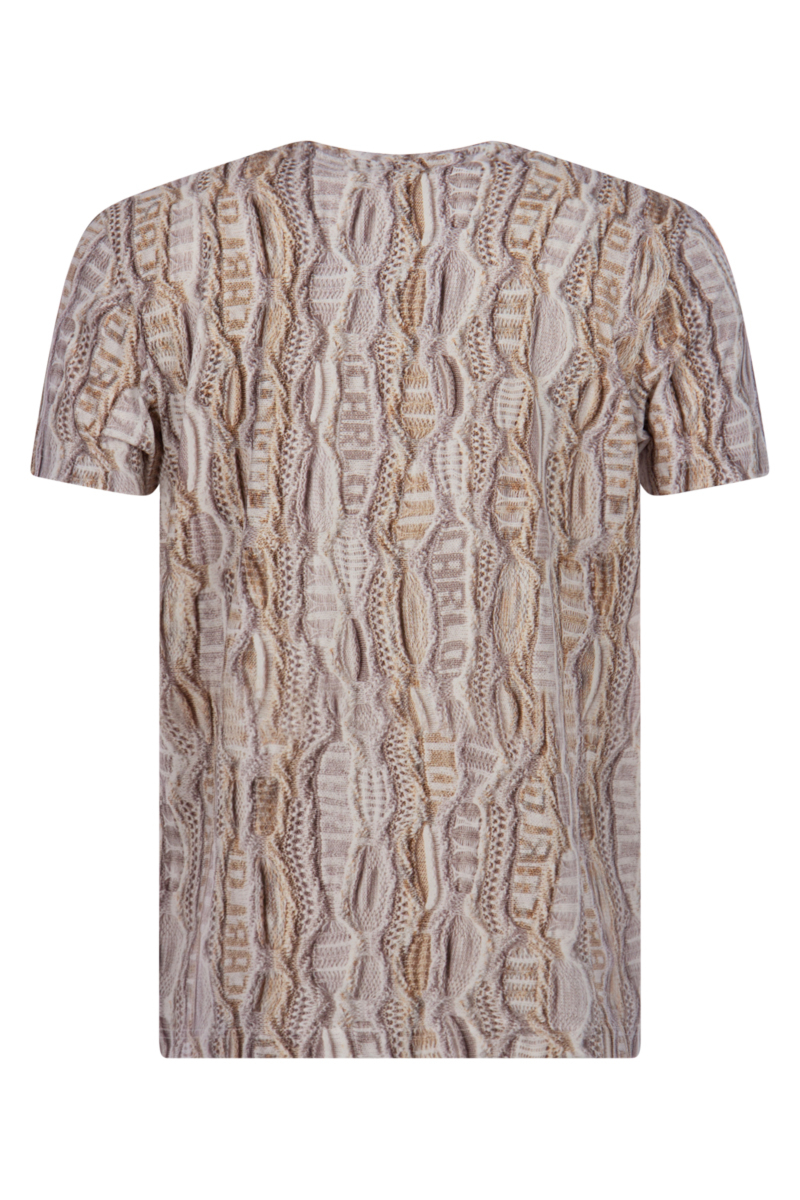 Carlo Colucci T-shirt C3083 L-bruin