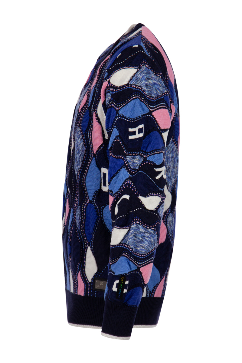 Carlo Colucci Trui C11704 Blauw