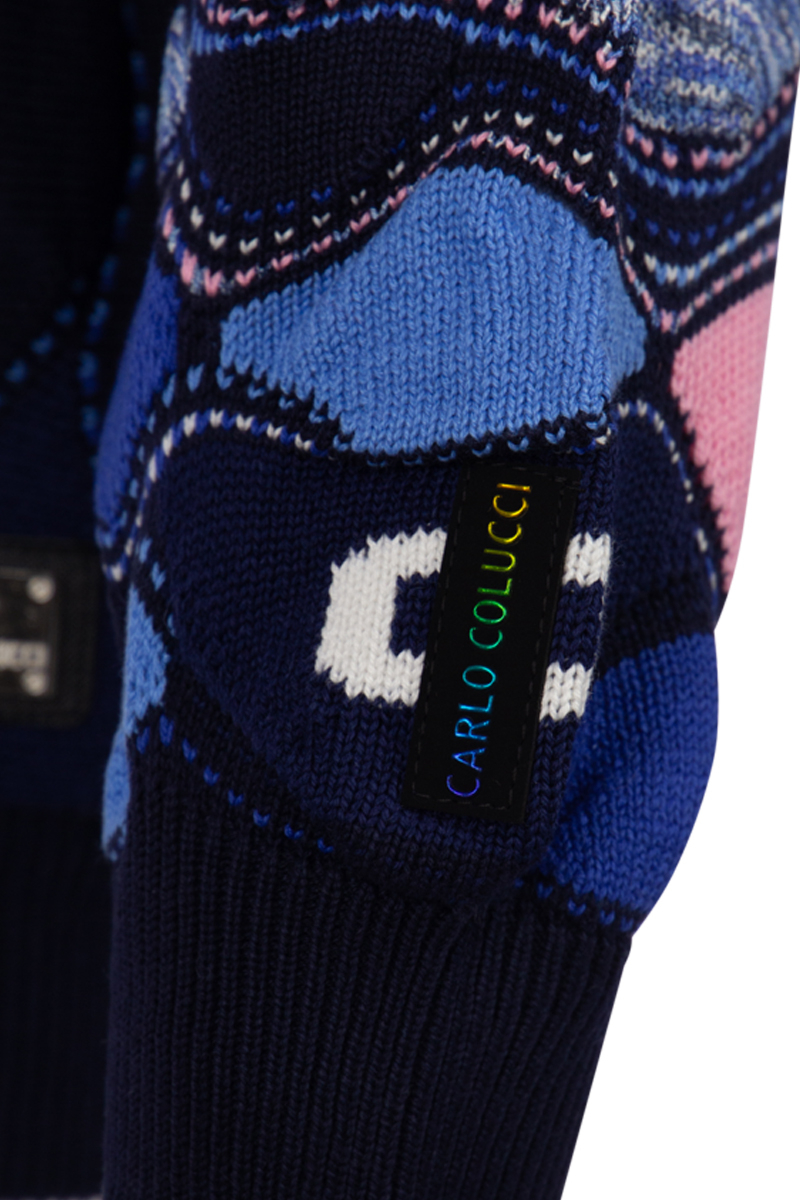 Carlo Colucci Trui C11704 Blauw