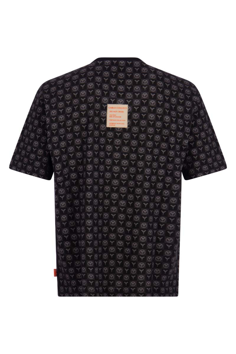 Carlo Colucci T-shirt C3099 Zwart
