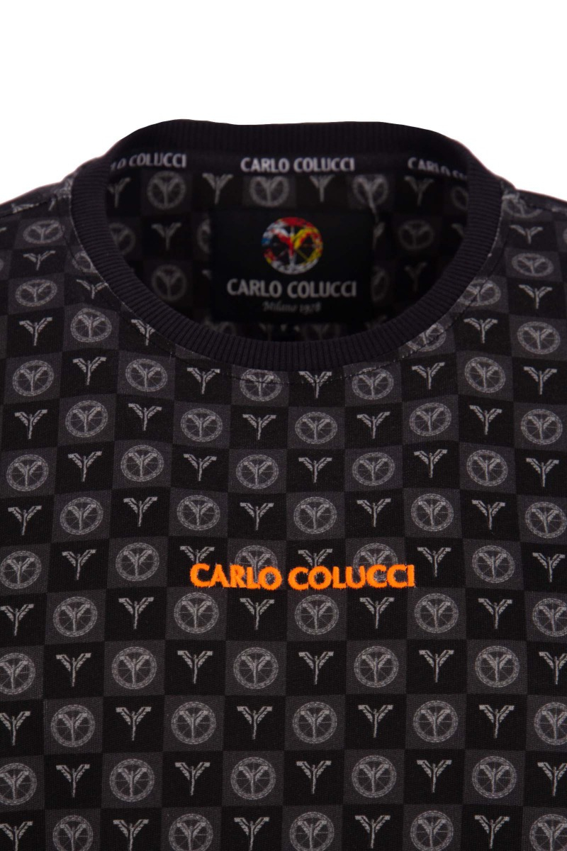 Carlo Colucci T-shirt C3099 Zwart