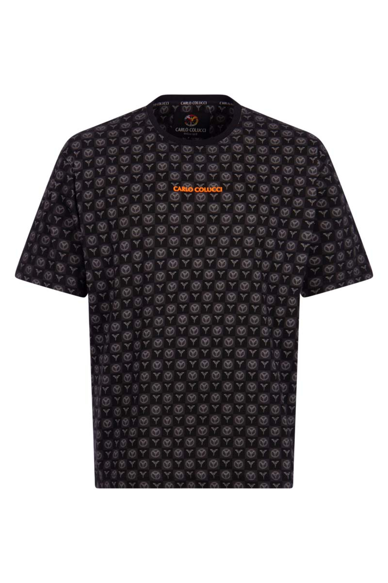 Carlo Colucci T-shirt C3099 Zwart