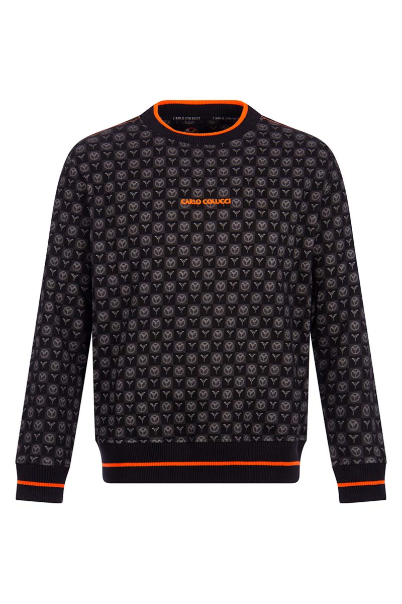 Carlo Colucci Sweater C4633 Zwart