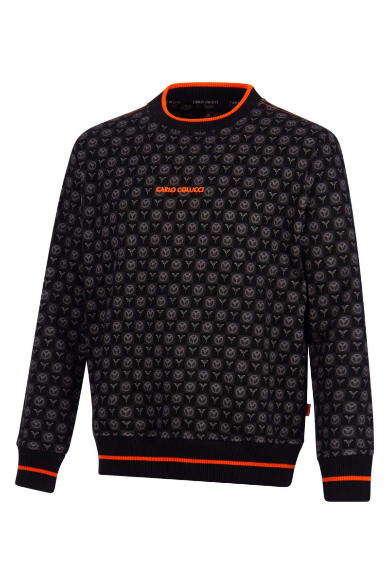 Carlo Colucci Sweater C4633 Zwart