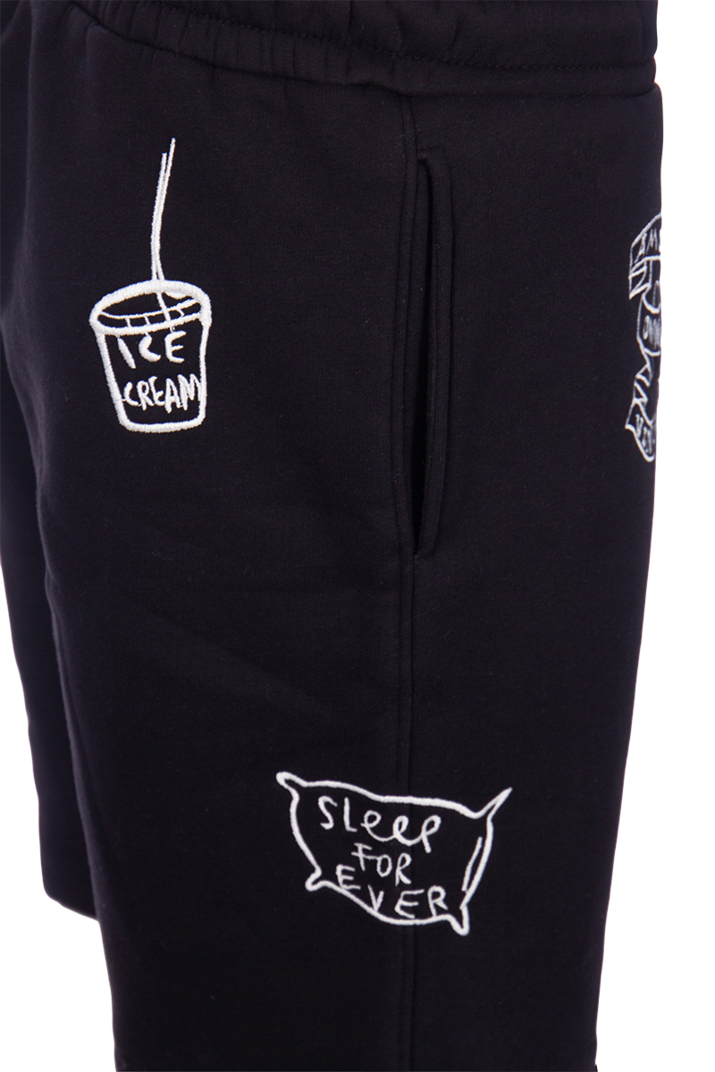 Champagne In The Morning Short Mickey Short All Black