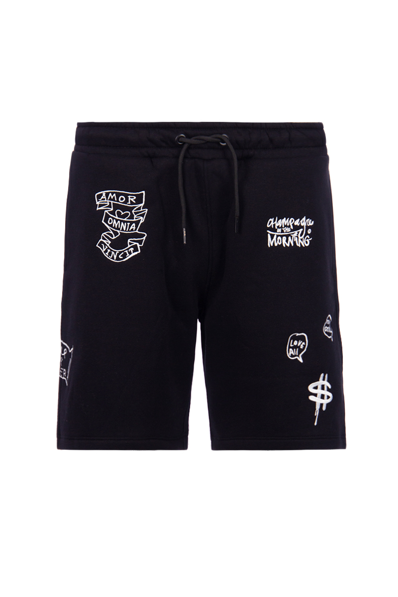 Champagne In The Morning Short Mickey Short All Black