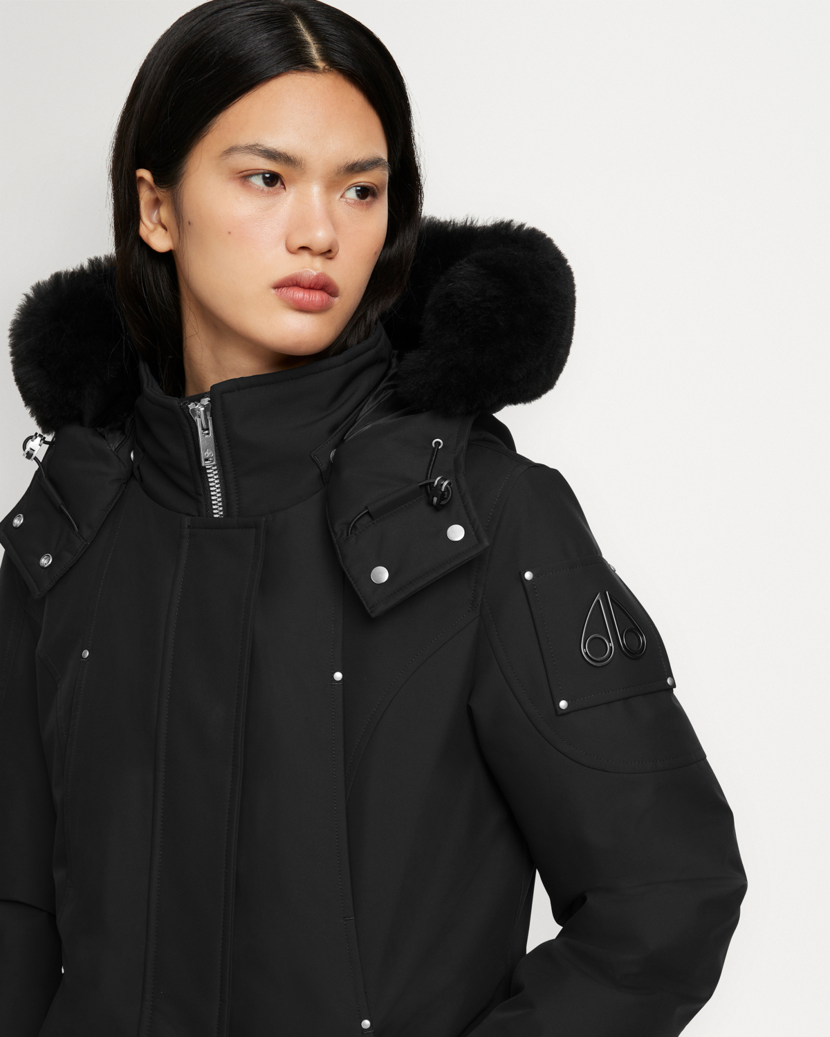 Moose Knuckles Jas Cloud Parka Shearling  Zwart