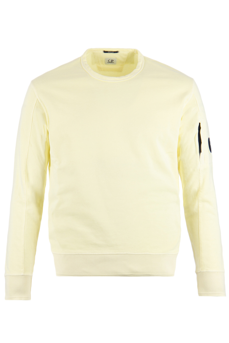 Demonstreer Ingang ik zal sterk zijn CP Company Lens Sweater 12CMSS319A Yellow