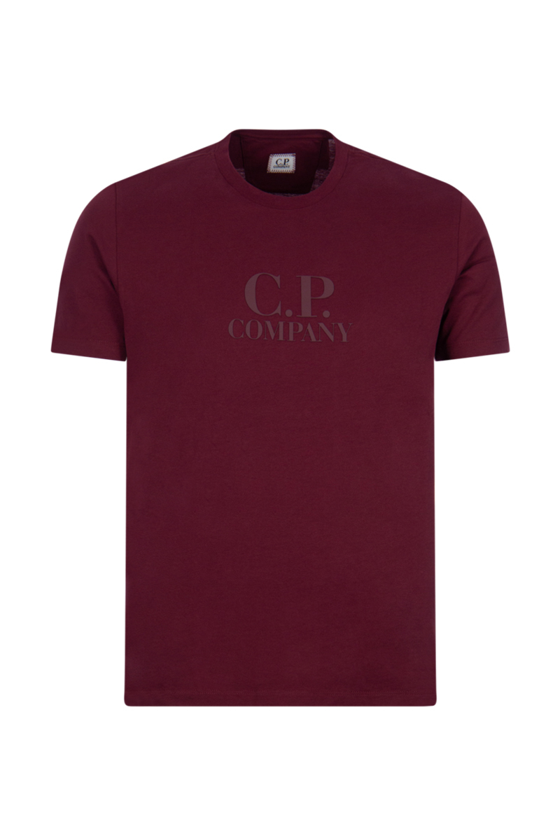 Cp Company T-shirt 13cmts119a Bordeaux