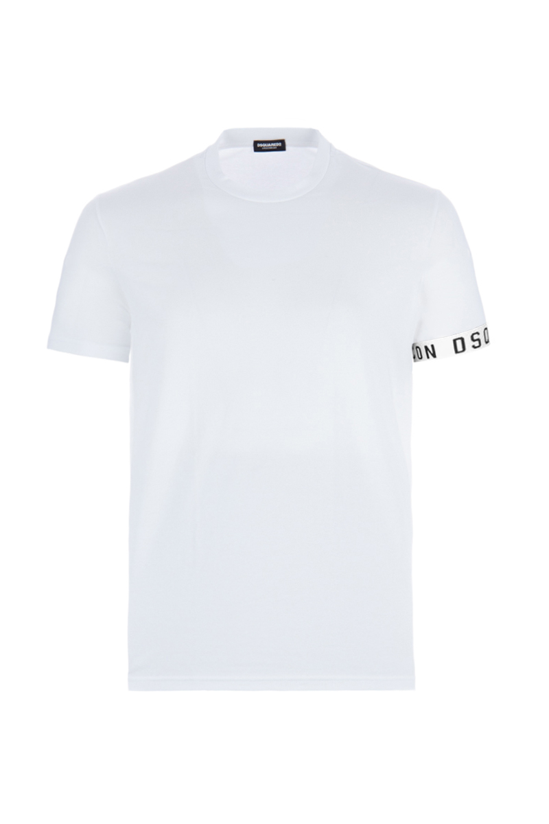wapenkamer Misverstand voetstuk Dsquared2 Logo Band T-Shirt D9M3S3450 110 White