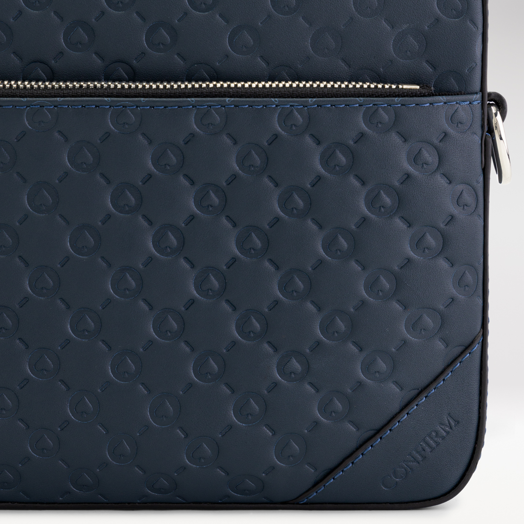 Confirm Tas Duo Bag Patterned M D-blauw