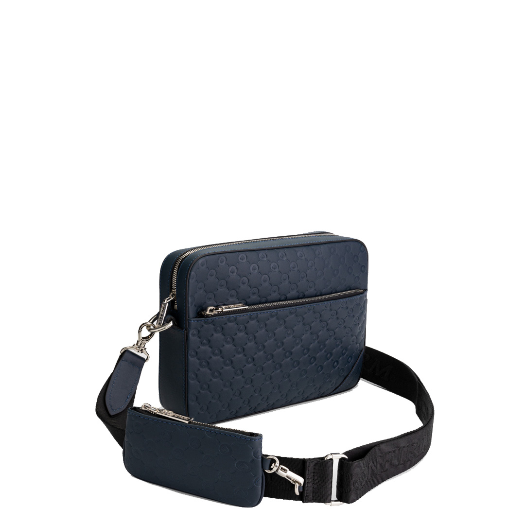 Confirm Tas Duo Bag Patterned M D-blauw