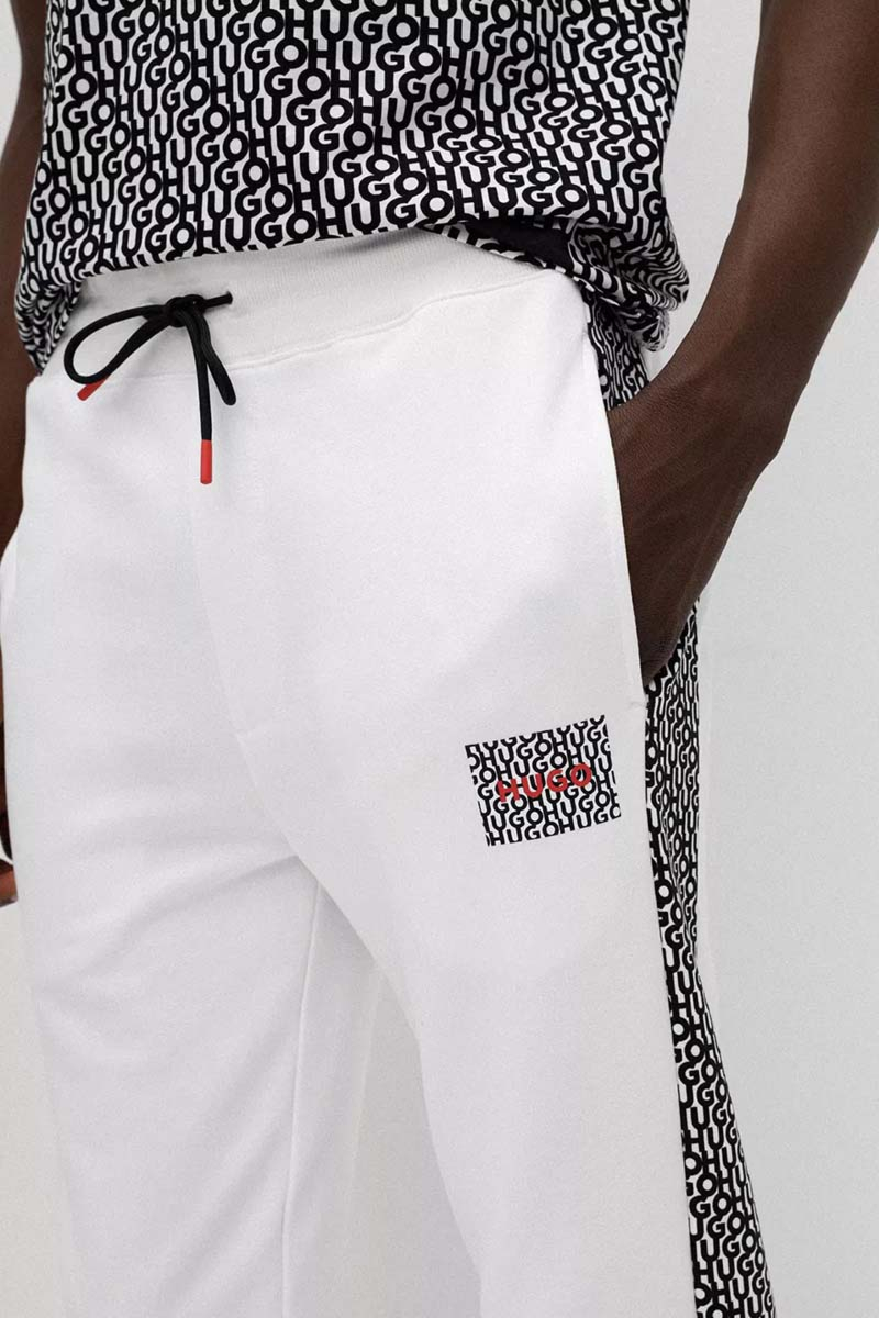 Hugo Boss Jogging Broek 50472725 Dacino Wit