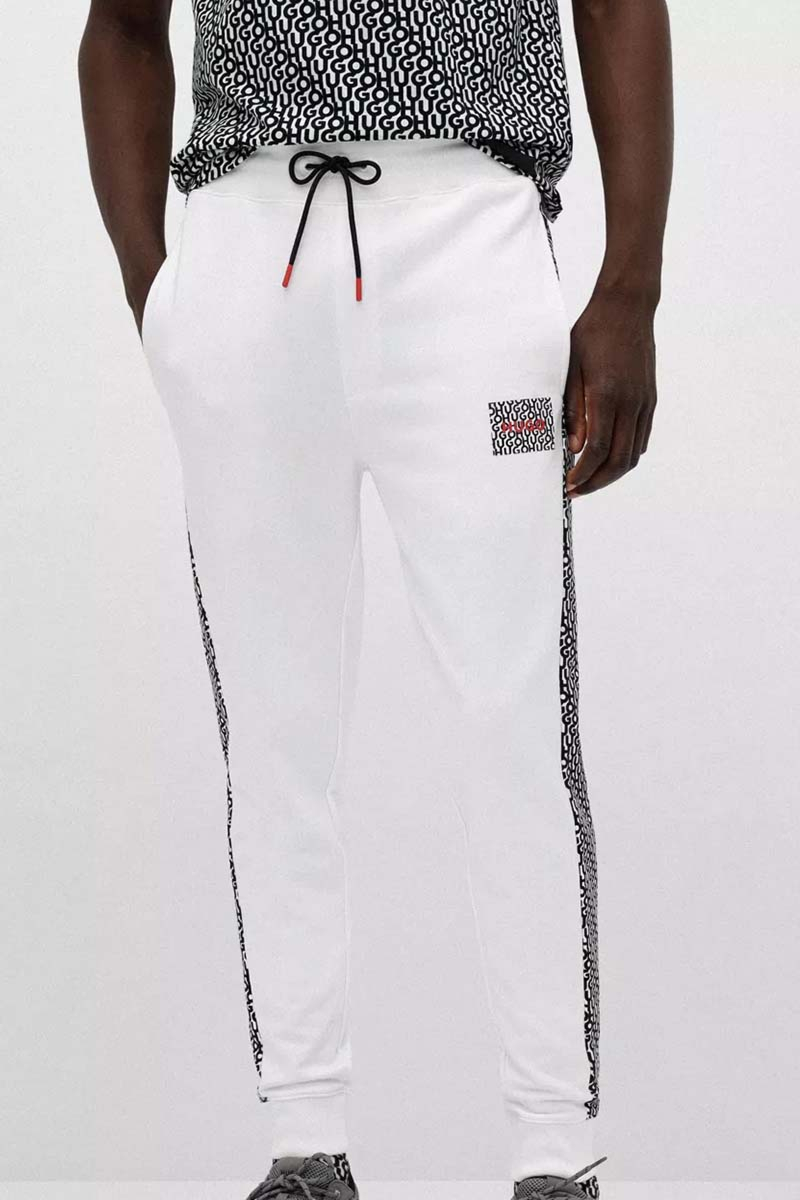 Hugo Boss Jogging Broek 50472725 Dacino Wit