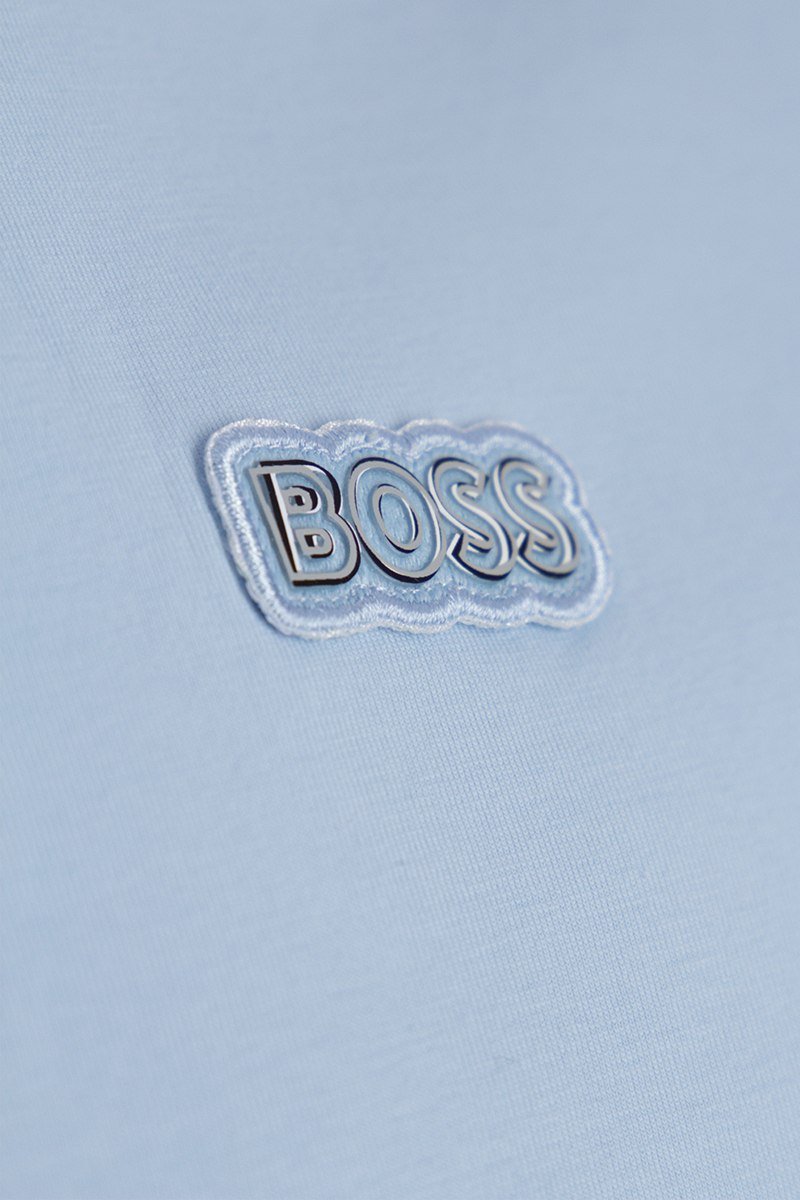 Hugo Boss T-shirt 50472378 Tee Tape L-blauw