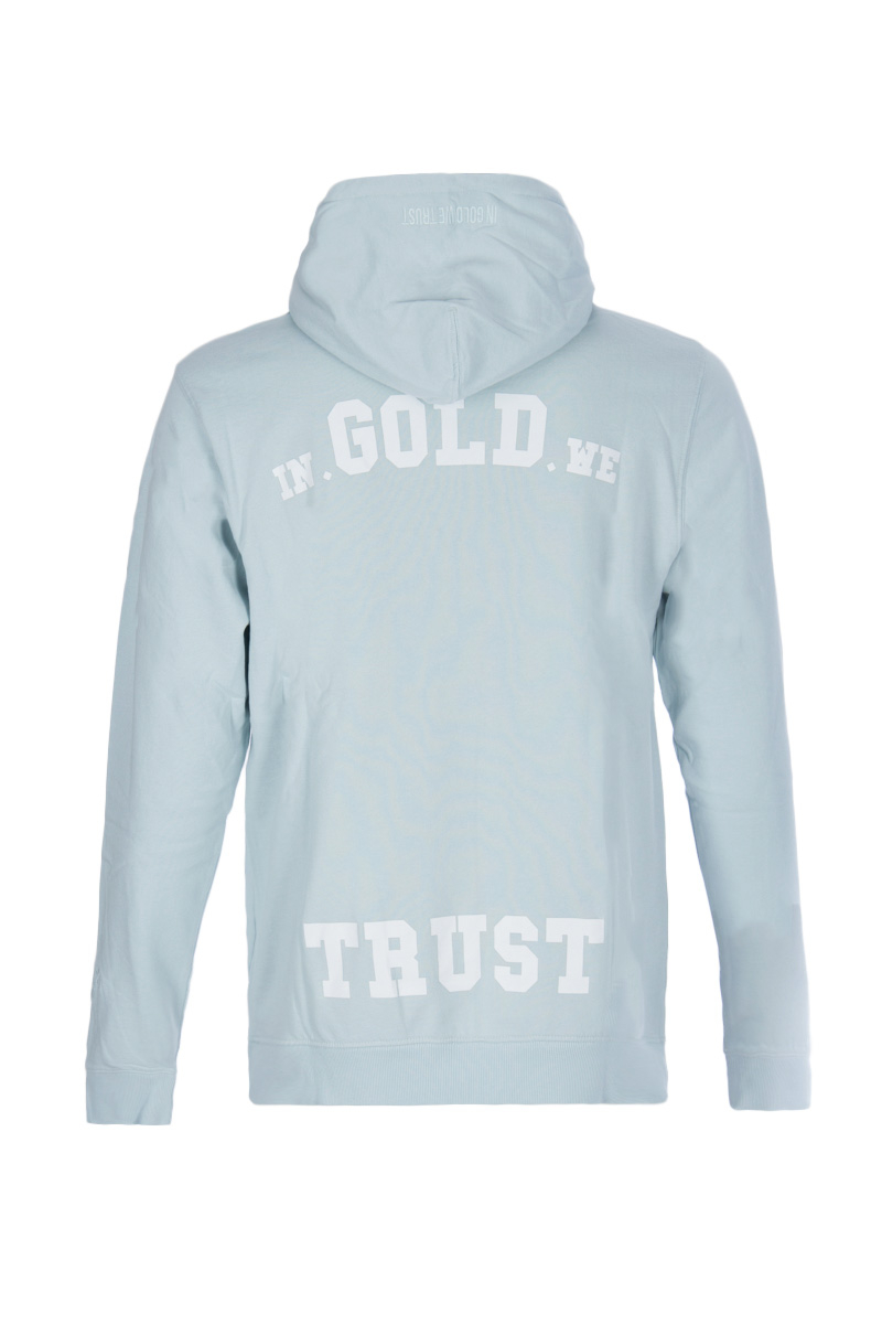metaal Prominent Uitleg In Gold We Trust THE NOTORIOUS H-011 Sweater Lichtblauw