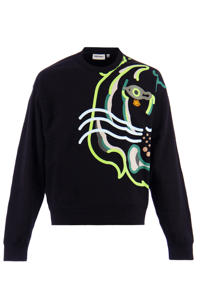 aardolie Aanpassingsvermogen metalen Kenzo Oversized Tiger Sweatshirt Black