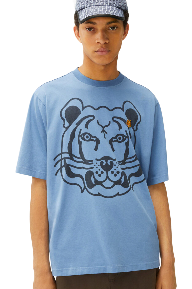 klant Zeker draai Kenzo K-Tiger Oversized T-shirt Sapphire Blue