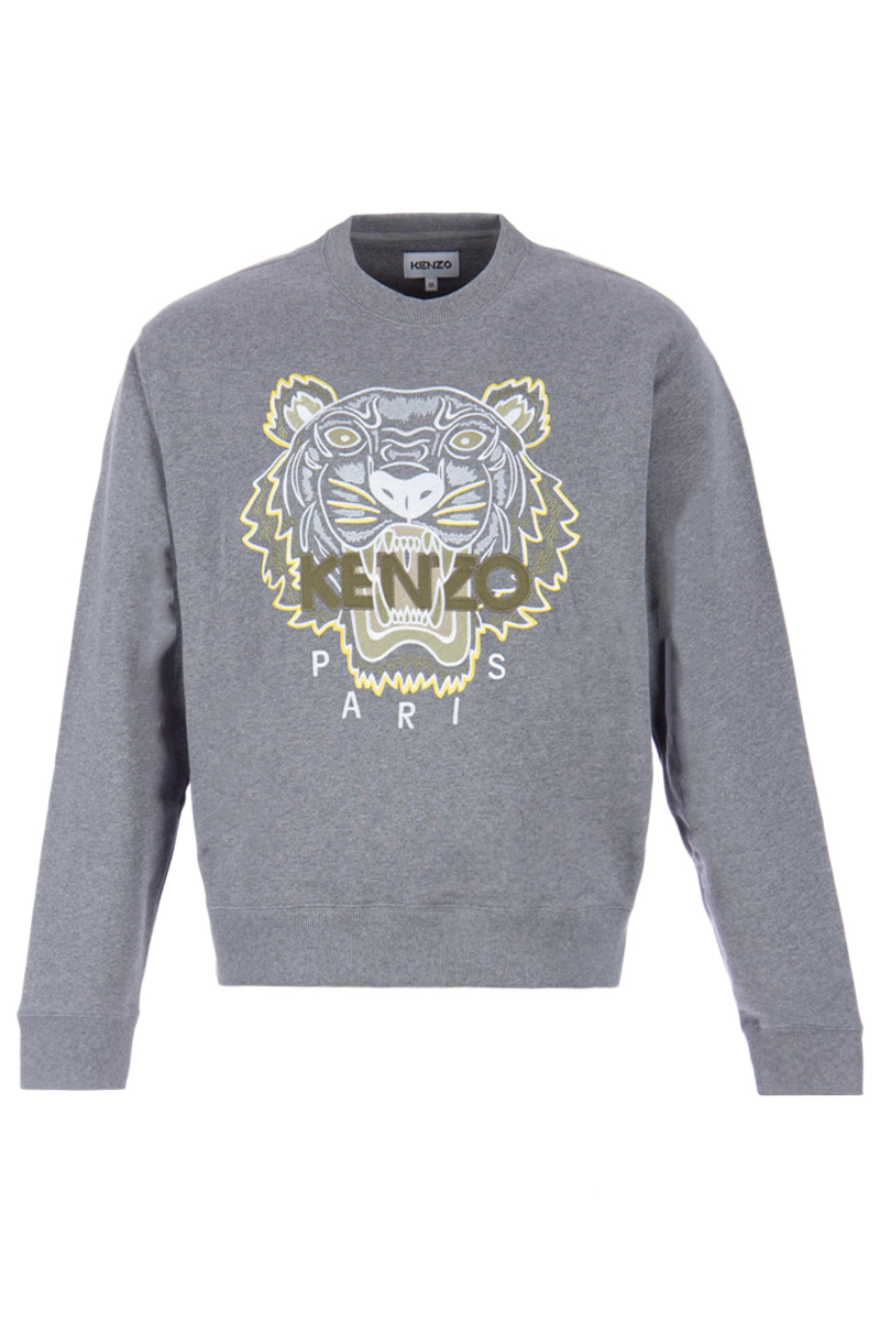 Pakket gesponsord Aubergine Kenzo Classic Tiger Sweatshirt 95 Dove Grey